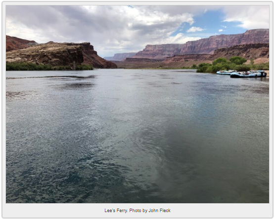 lee's ferry, section of colorado river