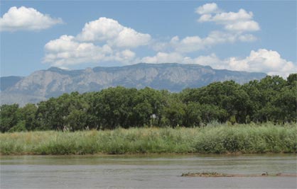 Landscape photograph of the Rio Grande river